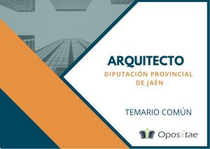 Temario común Arquitecto/a Diputación Provincial de Jaén
