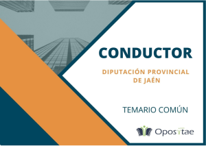 Temario común Conductor. Diputación Provincial de Jaén
